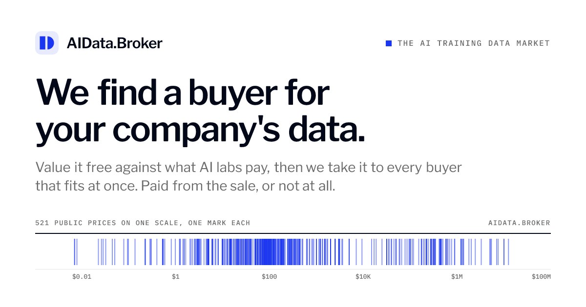Screenshot of AIData.Broker