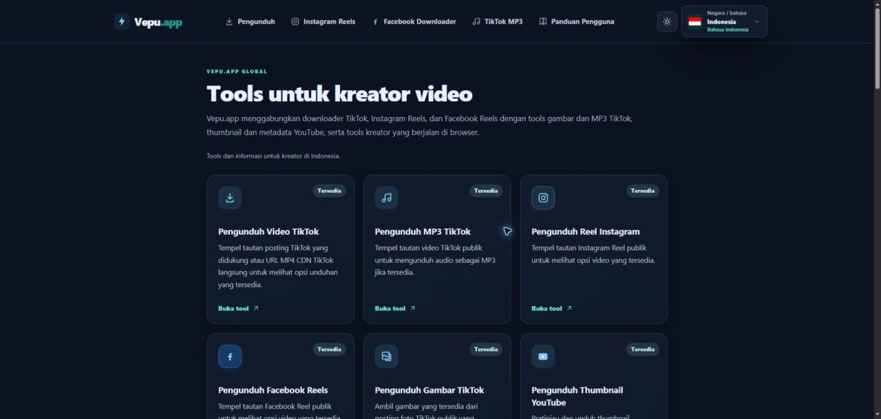 Screenshot of Vepu.app
