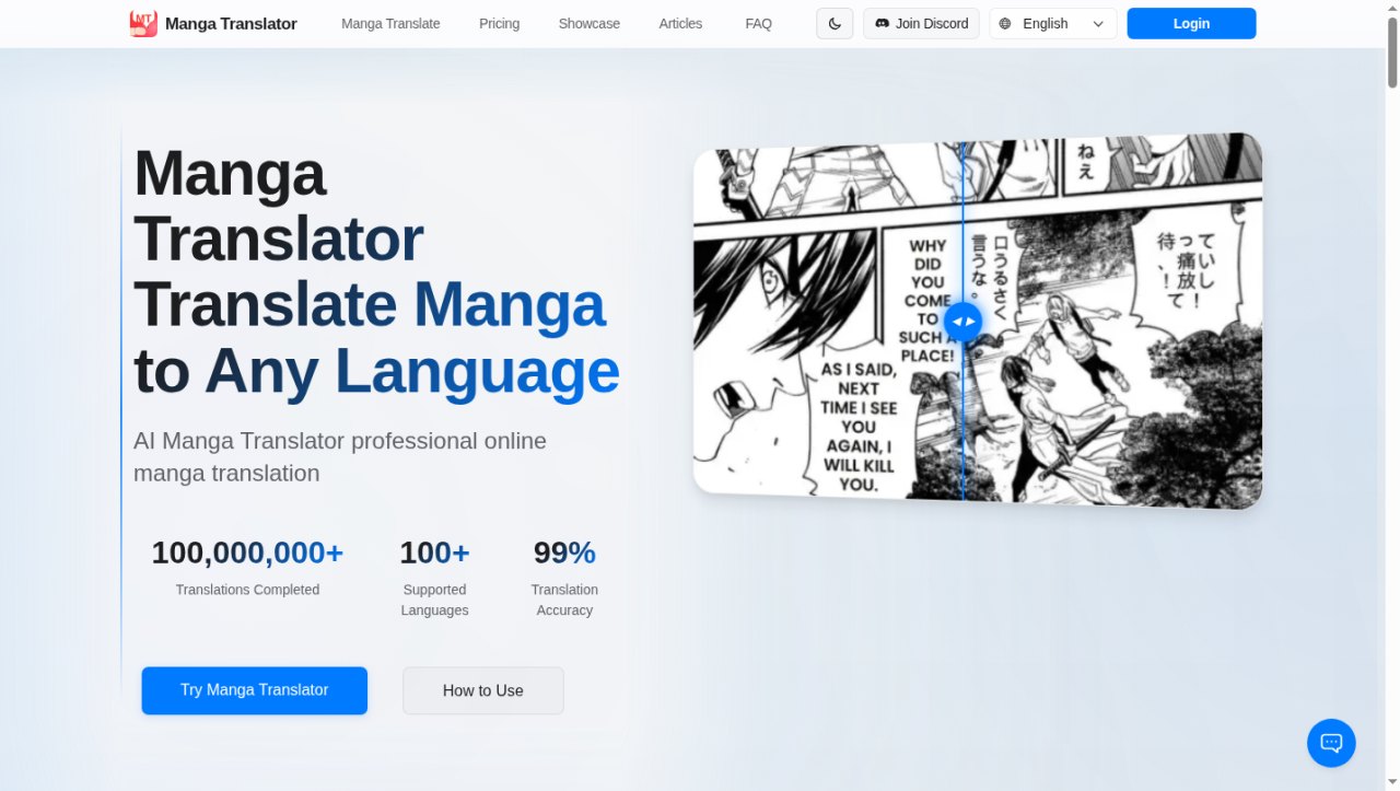 Screenshot of MangaTranslate