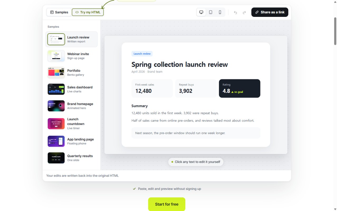 Screenshot of NOS Workspace