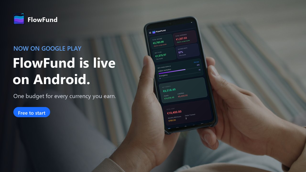 Screenshot of FlowFund Finance